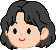 A YaleMoji avatar with dark wavy hair